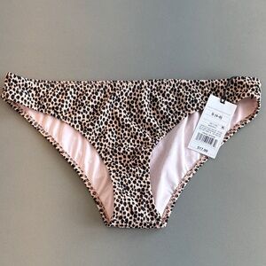Shade & Shore Leopard Print Swim Bottoms NWT